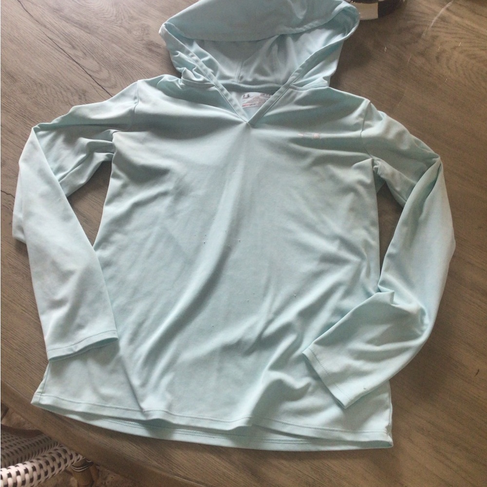 Hoodie under armour mint green size small